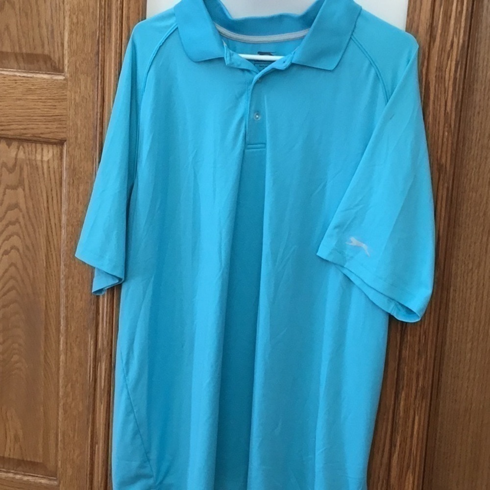 Xxl men’s Slazenger golf shirt. Light blue color